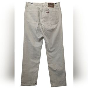 VTG 90s Y2K Polo Jeans Company Ralph Lauren Ivory White Cotton Khaki Pants Sz12